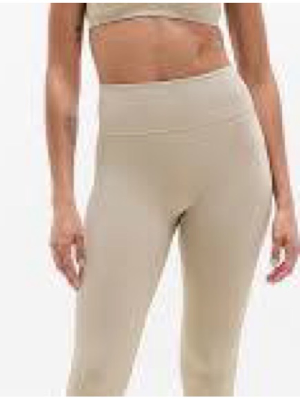 Athleta High-Waist Intuition Tight Leggings in Light Beige